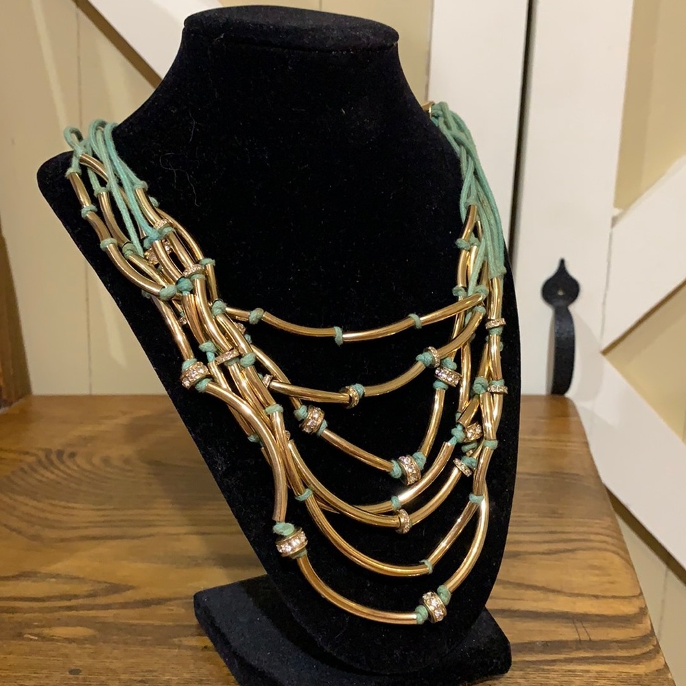 Turquoise and Gold Necklace